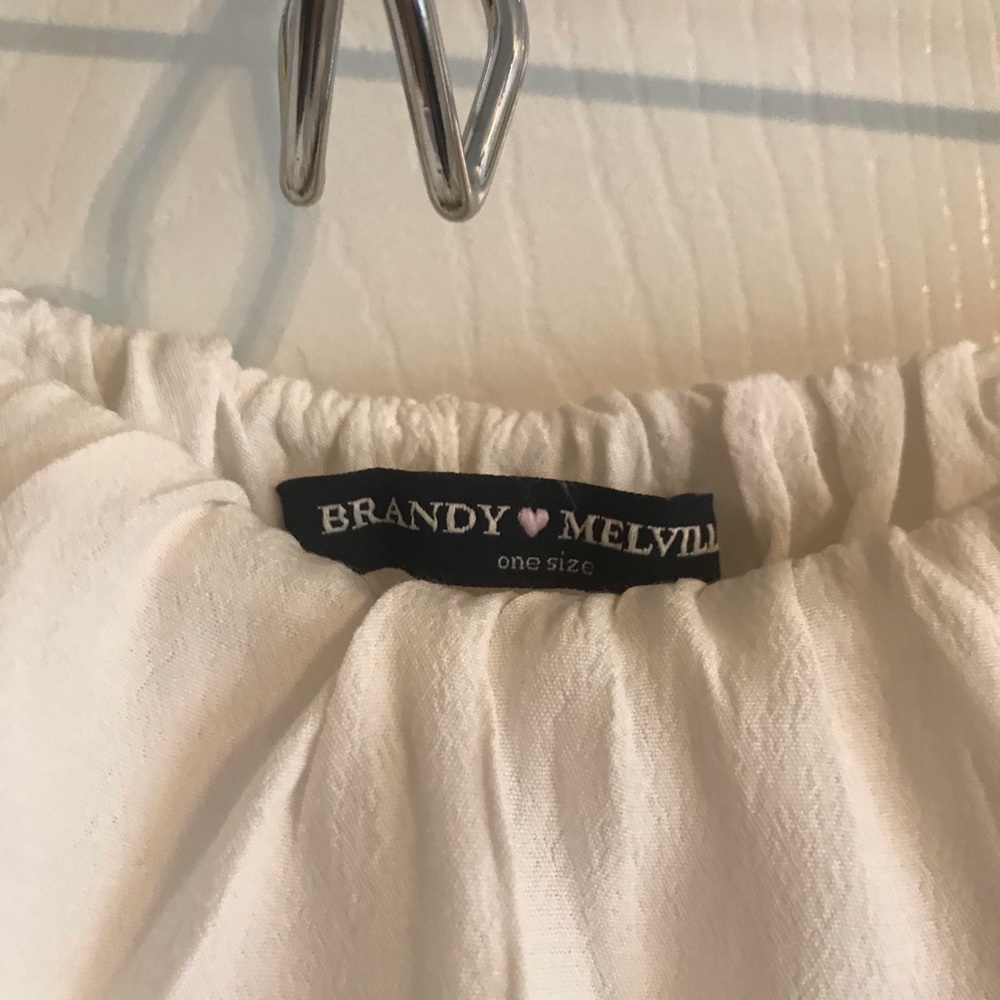 Brandy White Flowy Tube Top